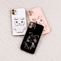 قاب عروسکی Rabbit استندشو محافظ لنزدار iPhone 11