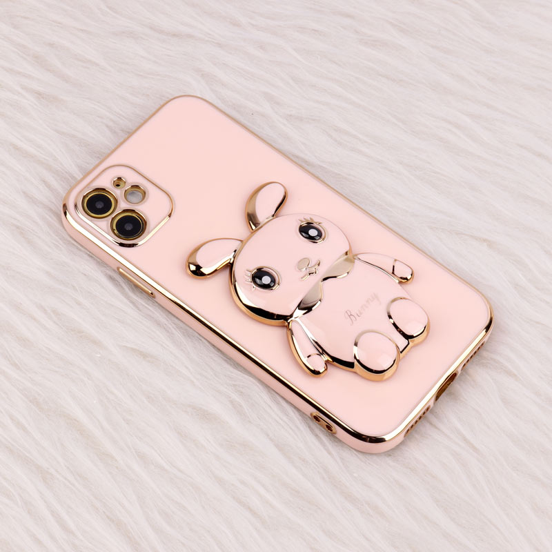 قاب عروسکی Rabbit استندشو محافظ لنزدار iPhone 11