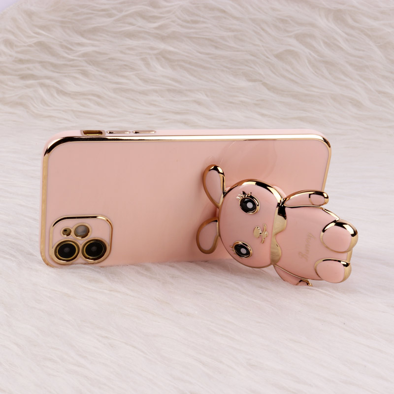 قاب عروسکی Rabbit استندشو محافظ لنزدار iPhone 11