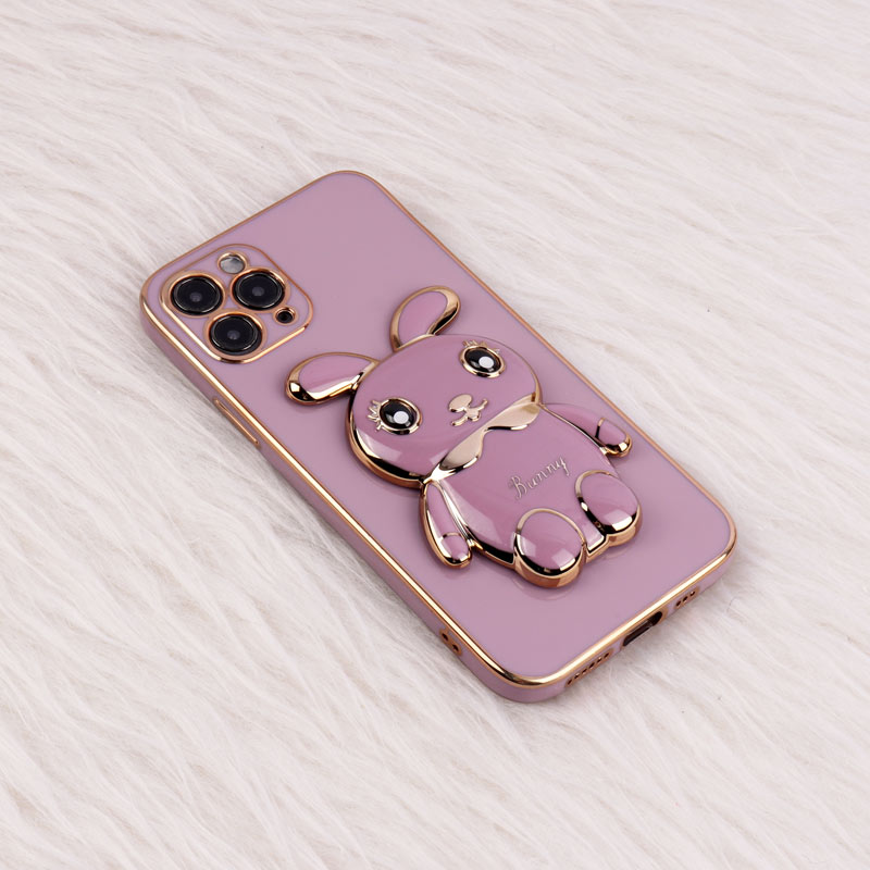 قاب عروسکی Rabbit استندشو محافظ لنزدار iPhone 11 Pro