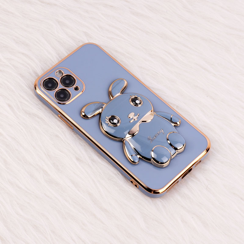 قاب عروسکی Rabbit استندشو محافظ لنزدار iPhone 11 Pro