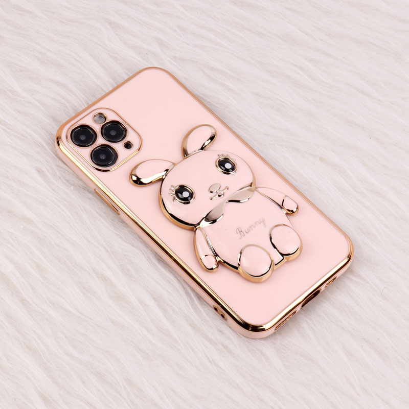 قاب عروسکی Rabbit استندشو محافظ لنزدار iPhone 11 Pro