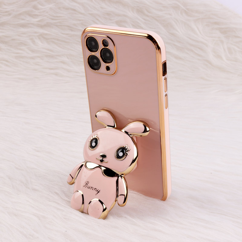 قاب عروسکی Rabbit استندشو محافظ لنزدار iPhone 11 Pro