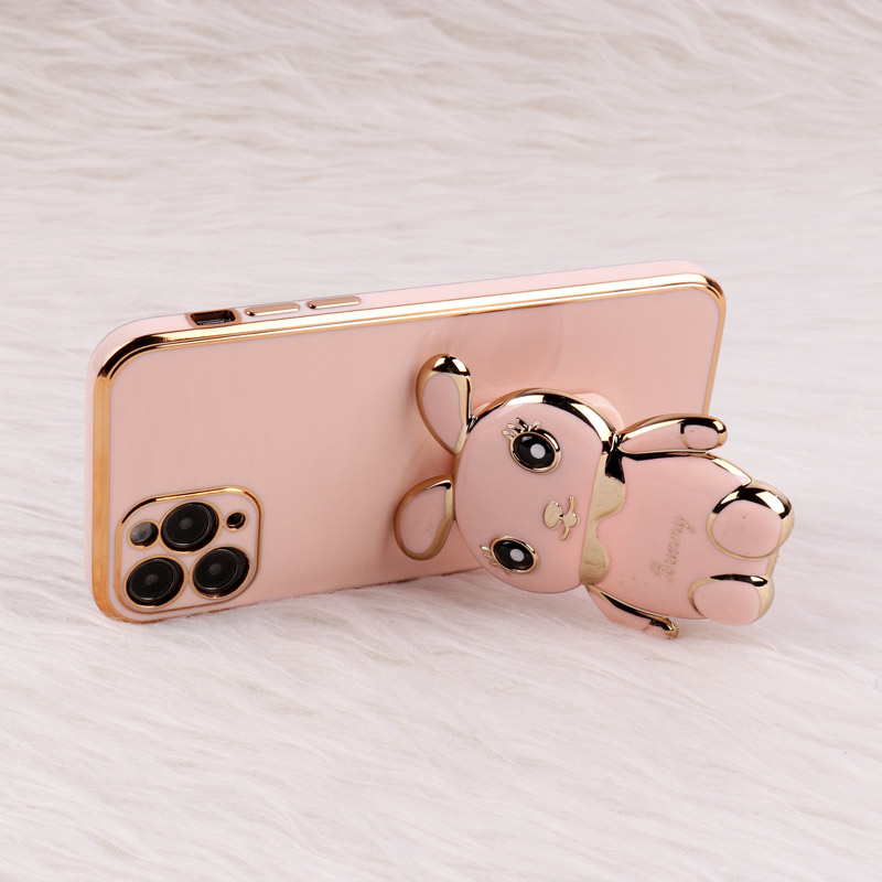 قاب عروسکی Rabbit استندشو محافظ لنزدار iPhone 11 Pro