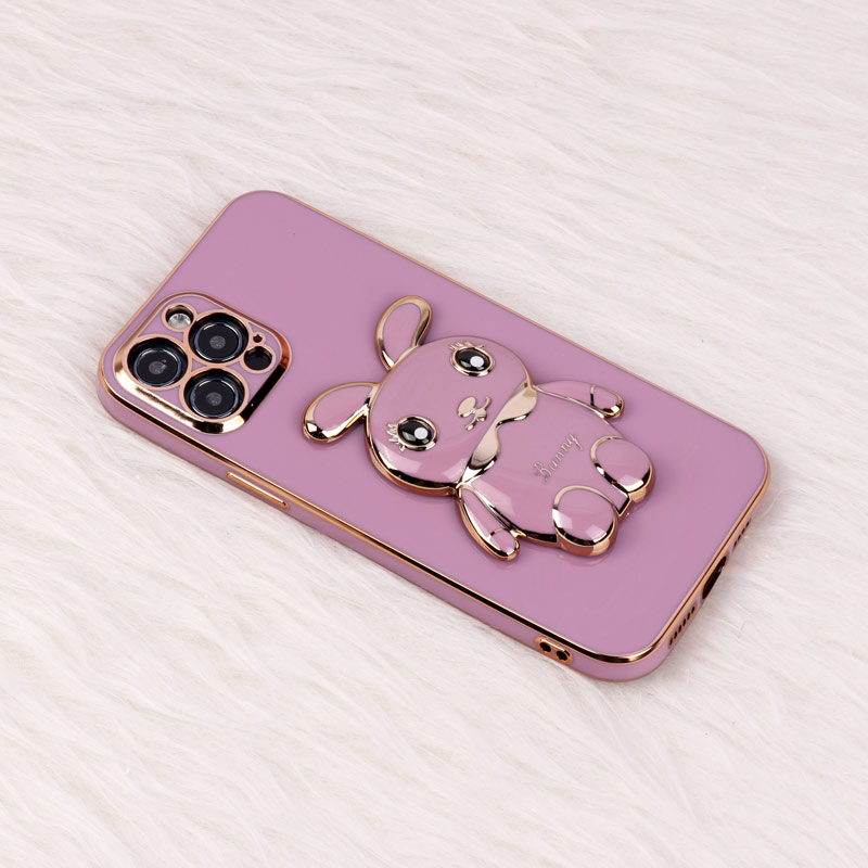 قاب عروسکی Rabbit استندشو محافظ لنزدار iPhone 12 Pro Max