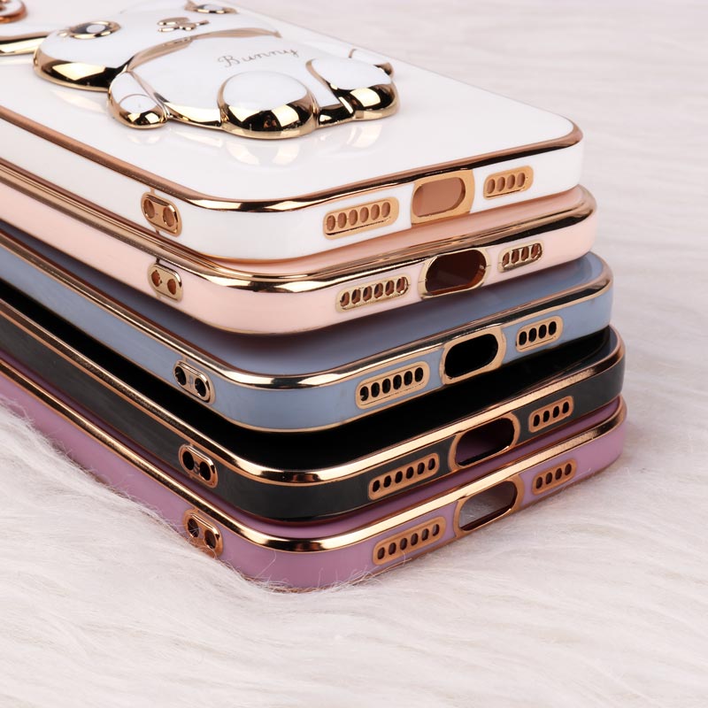 قاب عروسکی Rabbit استندشو محافظ لنزدار iPhone 12 Pro Max