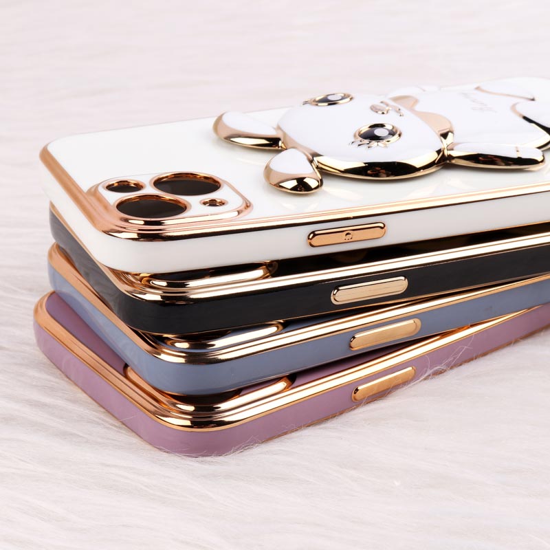 قاب عروسکی Rabbit استندشو محافظ لنزدار iPhone 13
