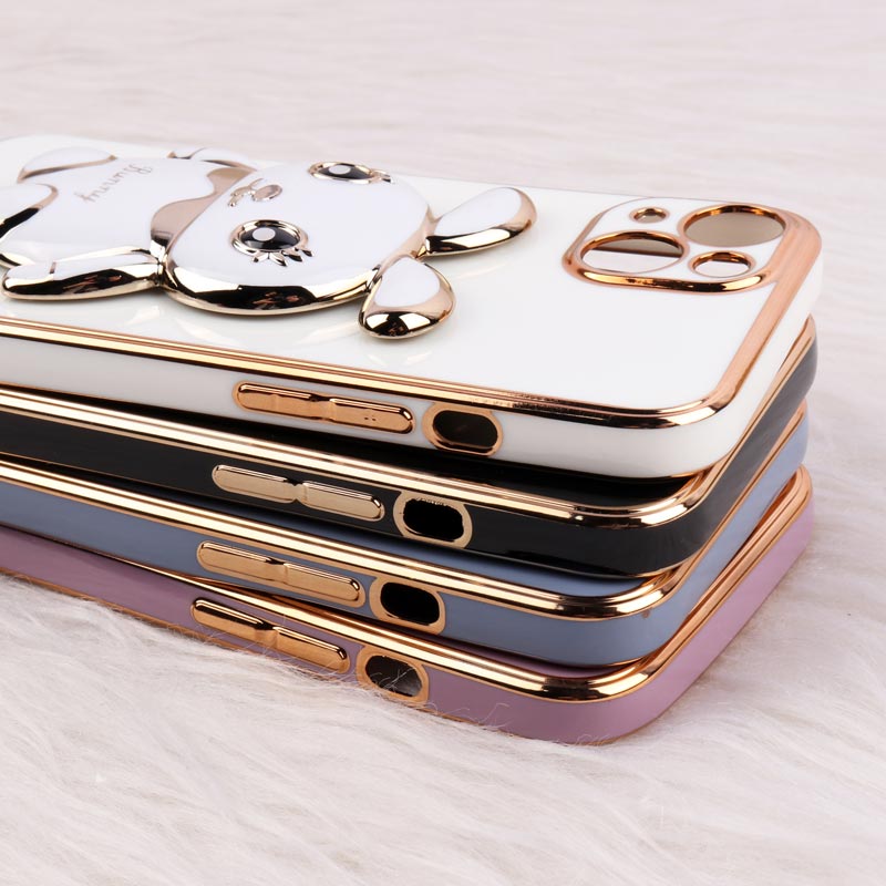 قاب عروسکی Rabbit استندشو محافظ لنزدار iPhone 13