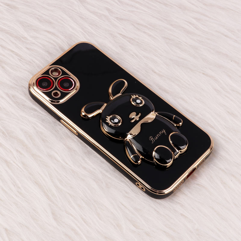 قاب عروسکی Rabbit استندشو محافظ لنزدار iPhone 13