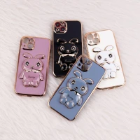 قاب عروسکی Rabbit استندشو محافظ لنزدار iPhone 13