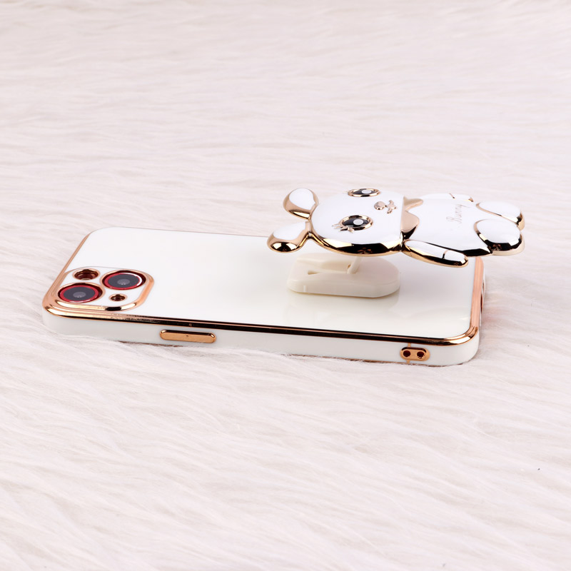 قاب عروسکی Rabbit استندشو محافظ لنزدار iPhone 13