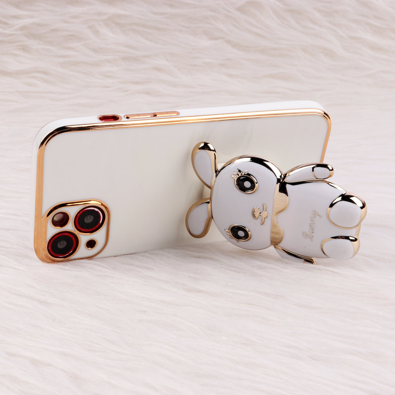 قاب عروسکی Rabbit استندشو محافظ لنزدار iPhone 13