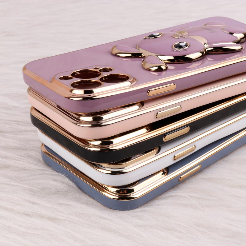 قاب عروسکی Rabbit استندشو محافظ لنزدار iPhone 13 Pro Max