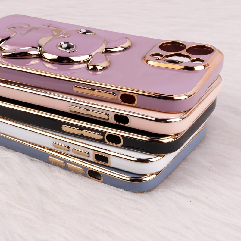 قاب عروسکی Rabbit استندشو محافظ لنزدار iPhone 13 Pro Max