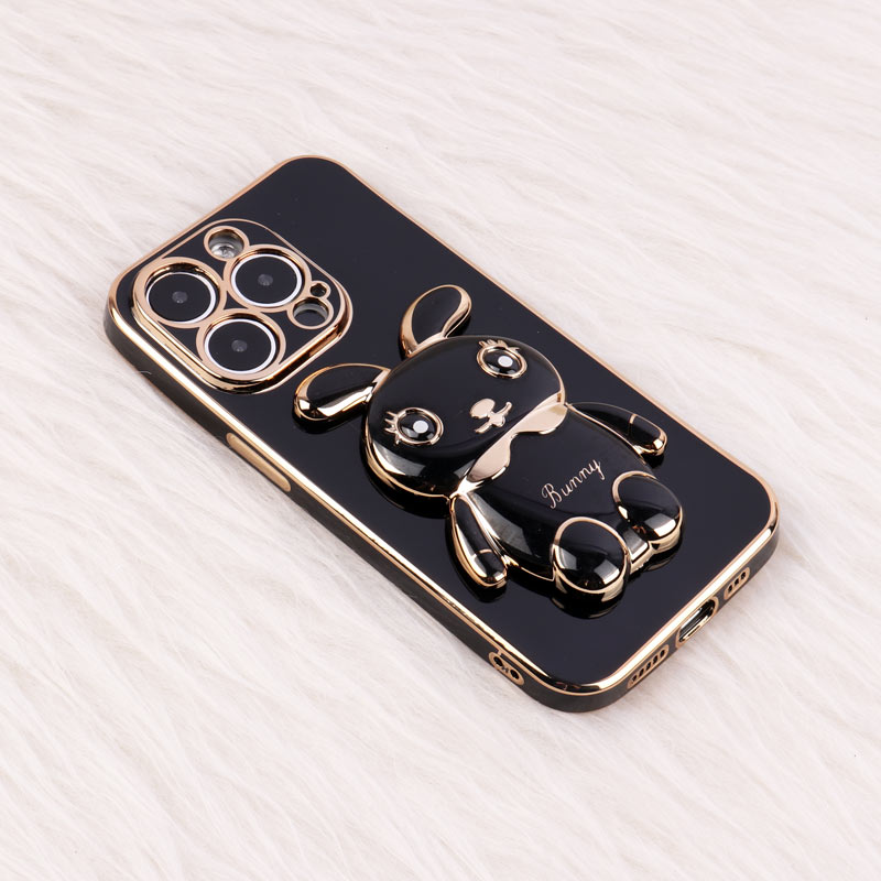 قاب عروسکی Rabbit استندشو محافظ لنزدار iPhone 14 Pro
