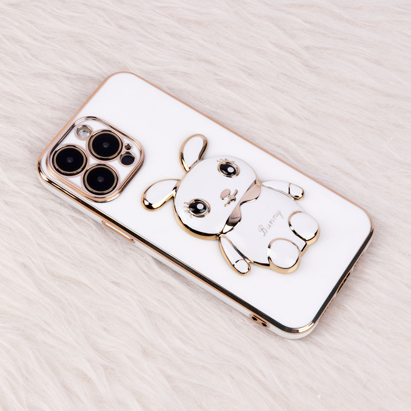 قاب عروسکی Rabbit استندشو محافظ لنزدار iPhone 14 Pro Max