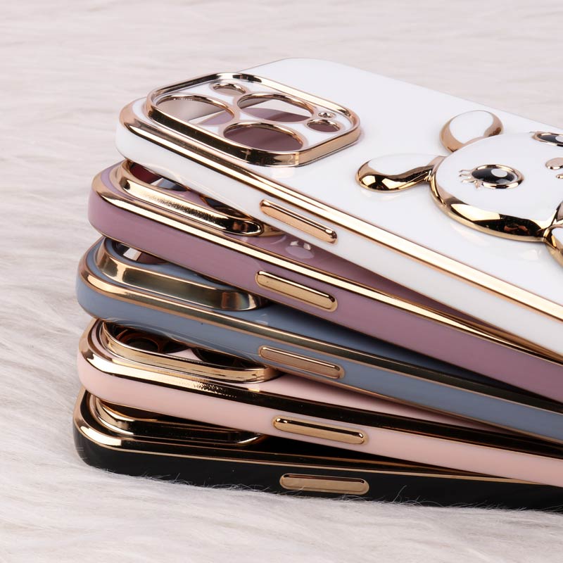 قاب عروسکی Rabbit استندشو محافظ لنزدار iPhone 14 Pro Max