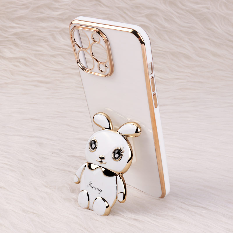 قاب عروسکی Rabbit استندشو محافظ لنزدار iPhone 14 Pro Max