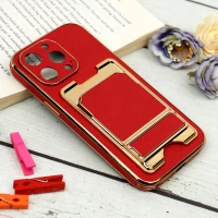 قاب محافظ لنزدار محکم چرمی جاکارتی دار iPhone 13 Pro