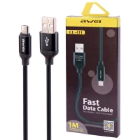کابل میکرو یو اس بی فست شارژ Awei CL-81 2.4A 1m