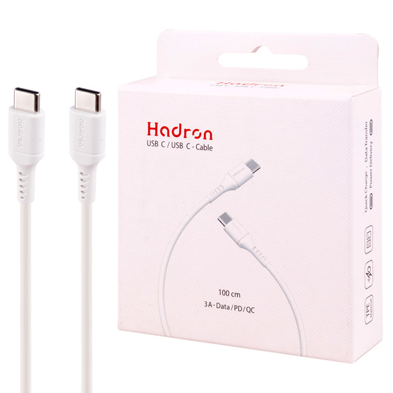 کابل تبدیل فست شارژ Hadron HTC-C-C01 Type-C to Type-C 3A PD QC 1m