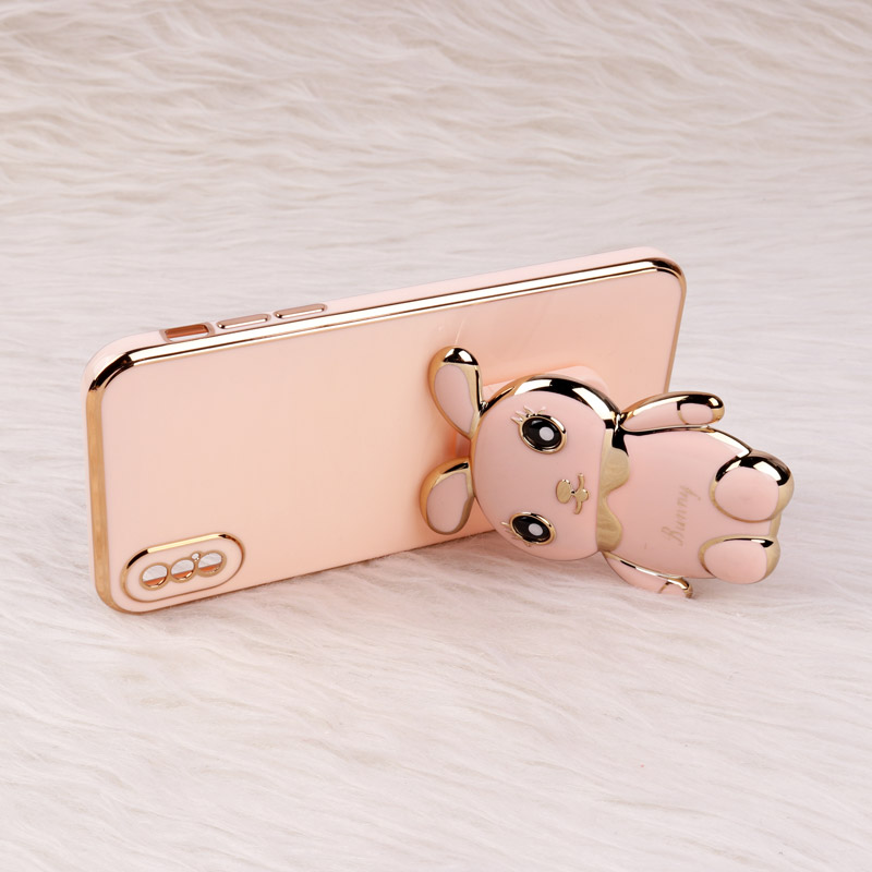 قاب عروسکی Rabbit استندشو محافظ لنزدار iPhone XS