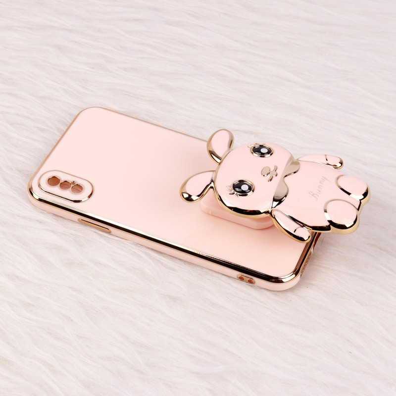 قاب عروسکی Rabbit استندشو محافظ لنزدار iPhone XS