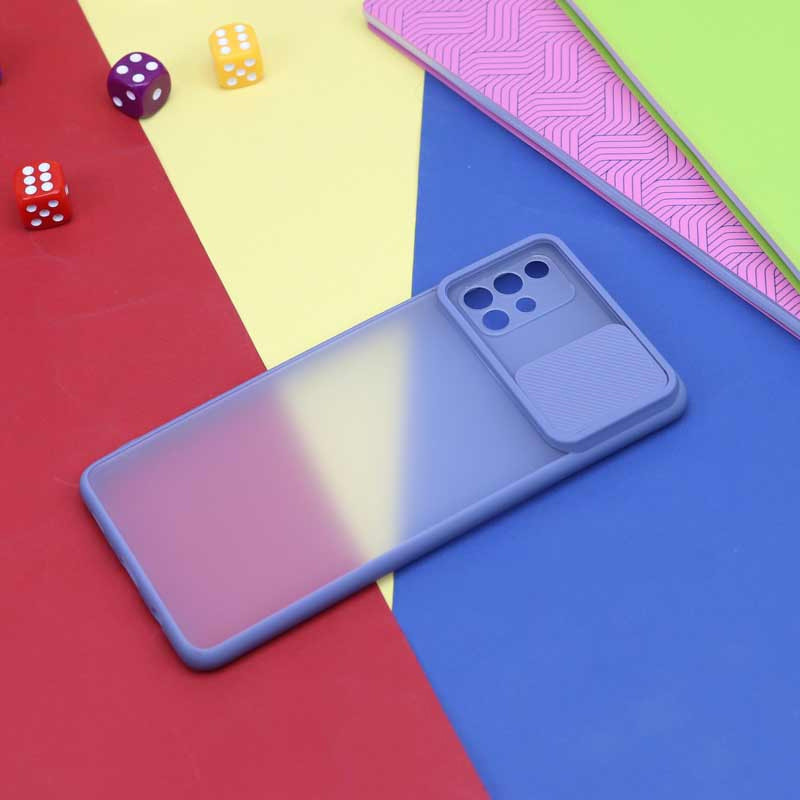 قاب PC مات محافظ لنز دار کشویی Samsung A71