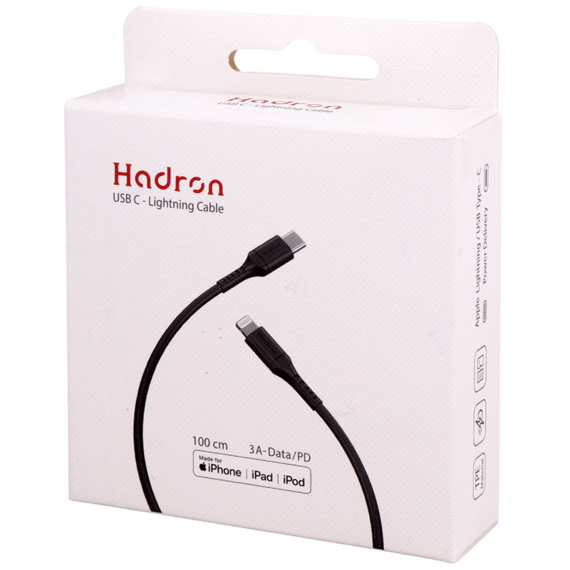کابل تبدیل Hadron HTC-C-L01 Type-C to Lightning 3A PD 1m