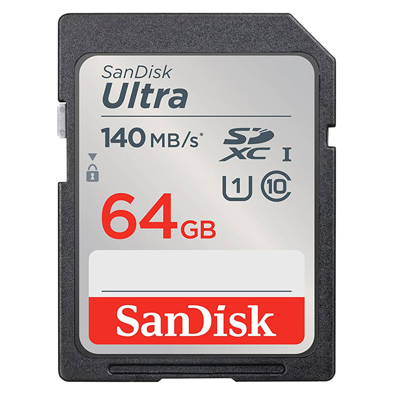 رم اس دی 64 گیگ سن دیسک SanDisk Ultra C10 U1 140MB/s