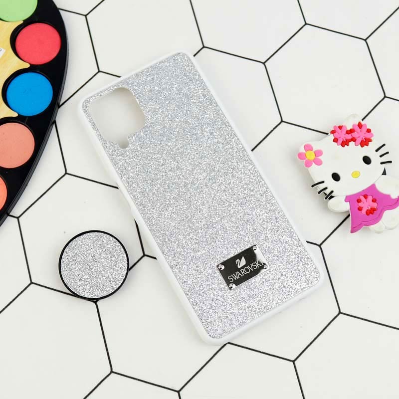 قاب شاینی Swarovski + پاپ سوکت Samsung Galaxy A12