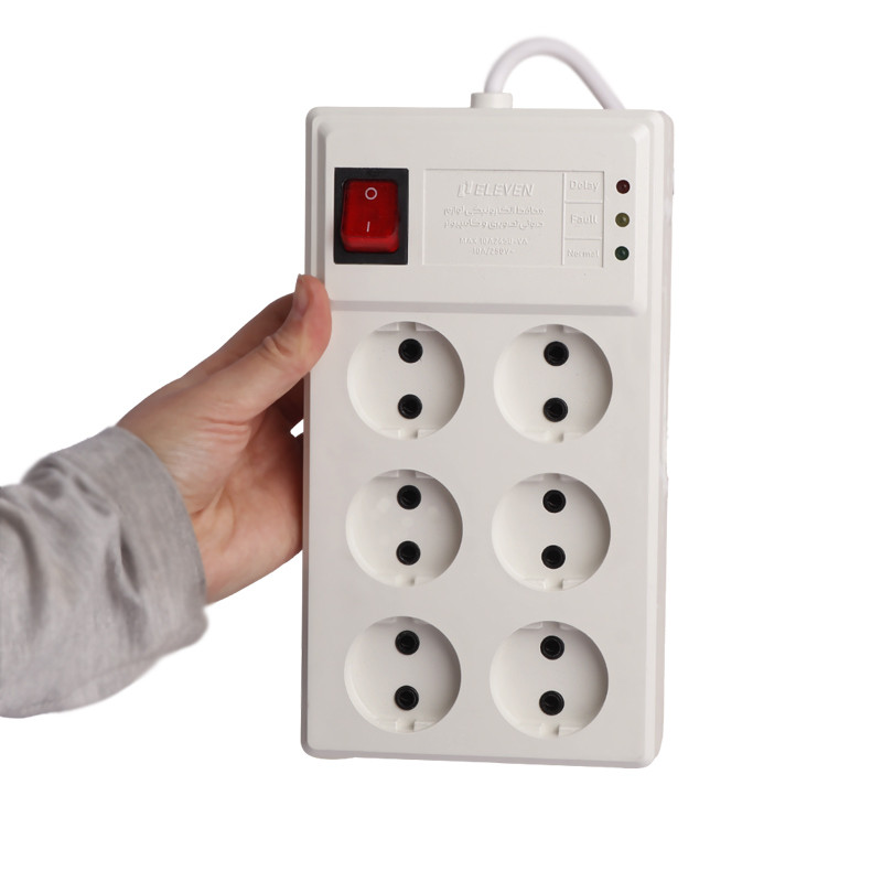محافظ برق صوتی تصویری 6 خانه ایلون VP9006 با کابل 3 متری