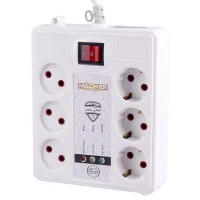 محافظ برق یخچال و فریزر 6 خانه ارت دار مچر با کابل 1.8 متری Macher MR-226