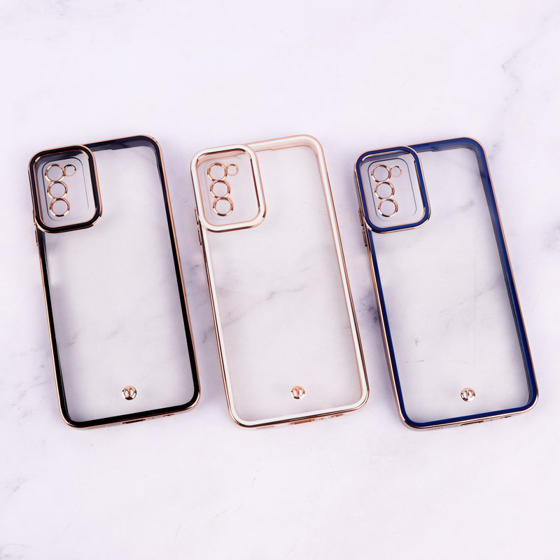 قاب Space سامسونگ Galaxy A02s دور رنگی محافظ لنزدار