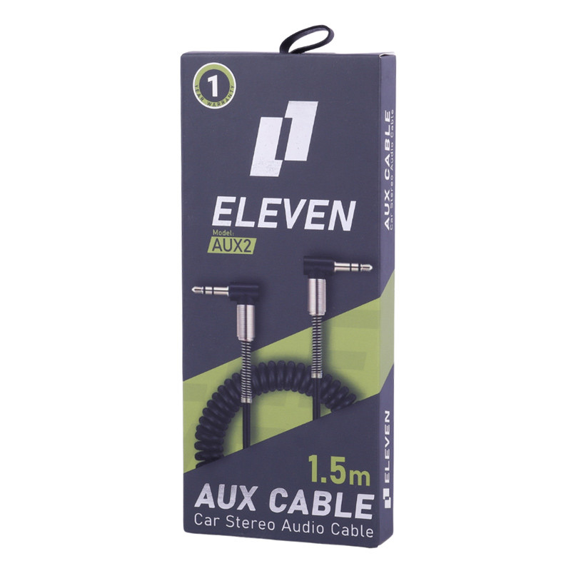 کابل فنری Eleven AUX2 AUX 1.5m یکسر L