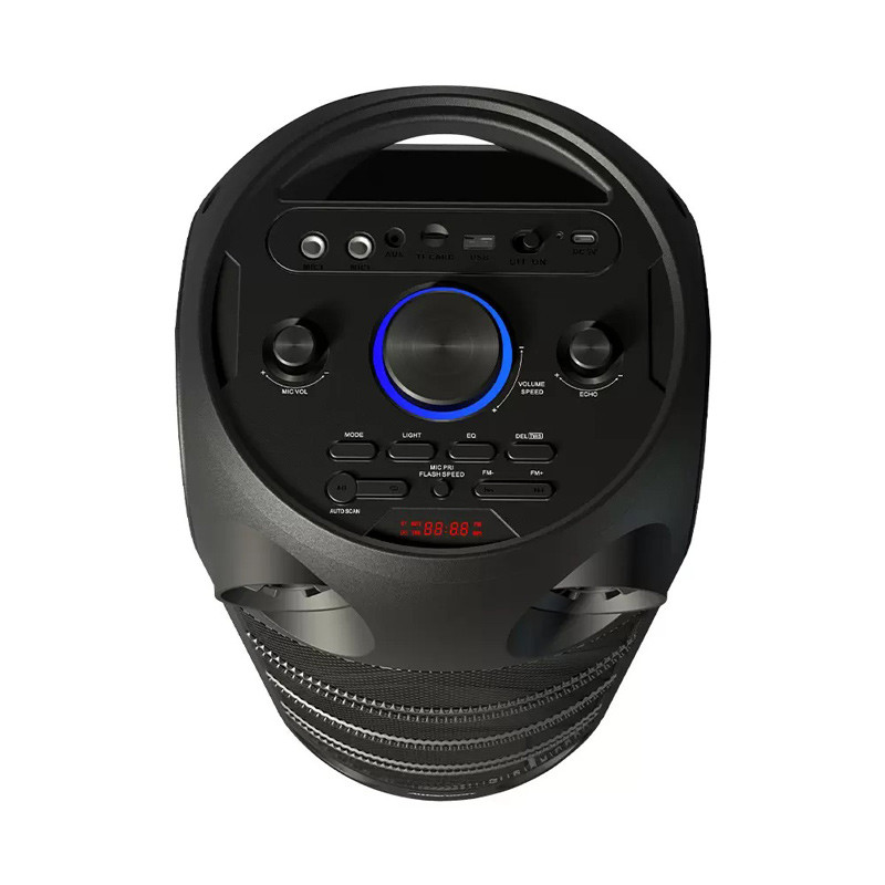اسپیکر چمدانی بلوتوثی رم و فلش خور KingStar KBS530 + میکروفون و ریموت کنترل