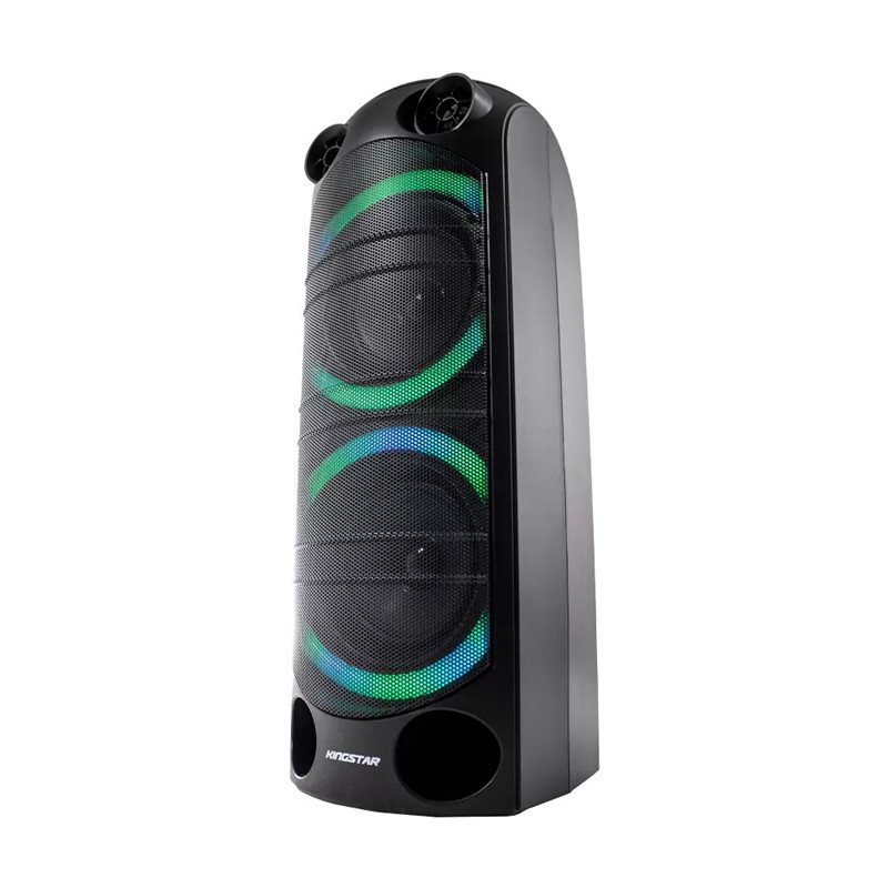 اسپیکر چمدانی بلوتوثی رم و فلش خور KingStar KBS530 + میکروفون و ریموت کنترل