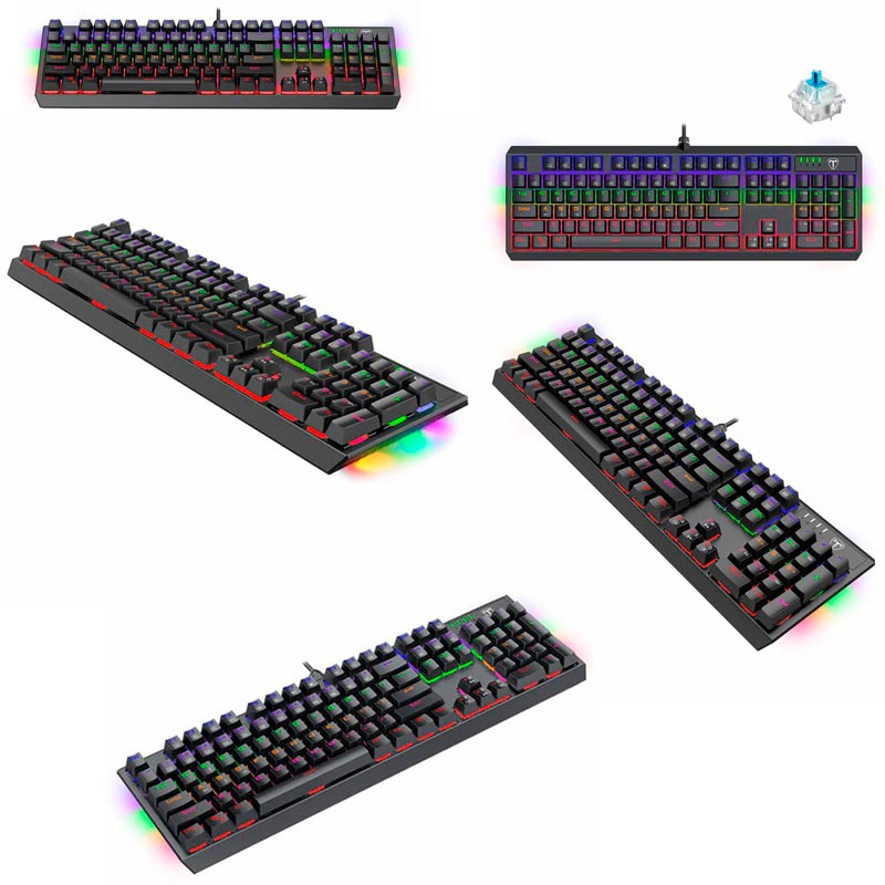 کیبورد گیمینگ تی دگر Pavones T-TGK319 Blue Switch
