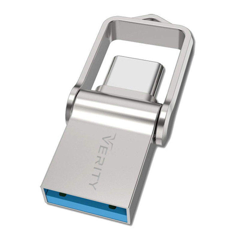 فلش 128 گیگ وریتی Verity O512 OTG Type-C USB3.0