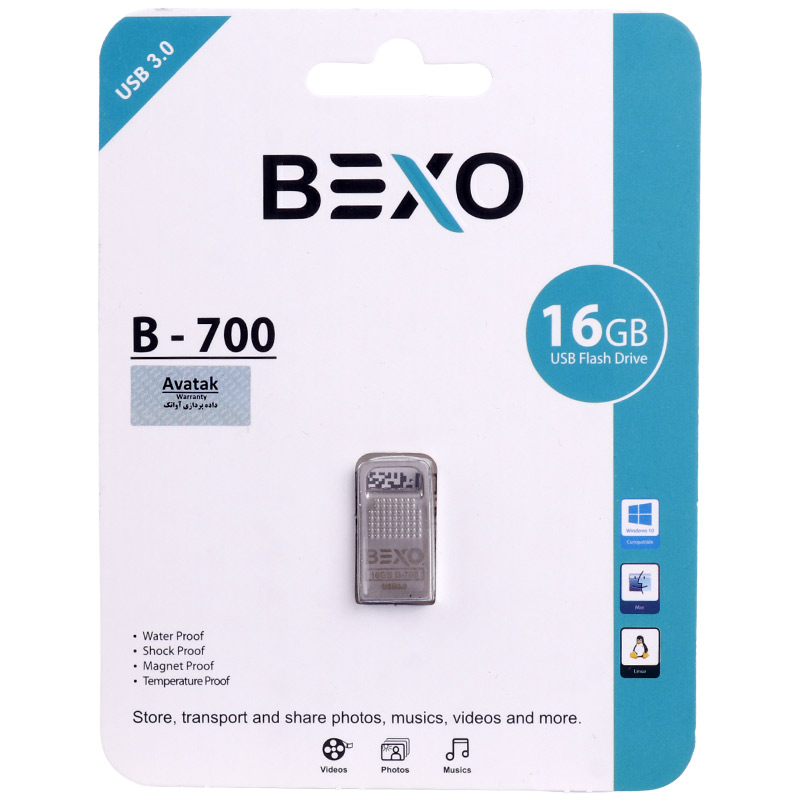 فلش 16 گیگ بکسومن Bexoman B-700 Silver USB3.0