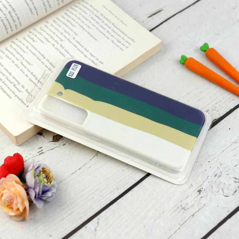 قاب سیلیکونی رنگین کمانی Highcopy سامسونگ S22 Plus