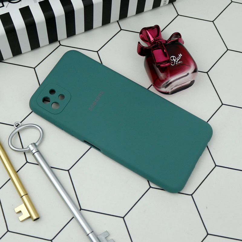 قاب سیلیکونی اصلی زیربسته سامسونگ Galaxy A22 5G محافظ لنزدار