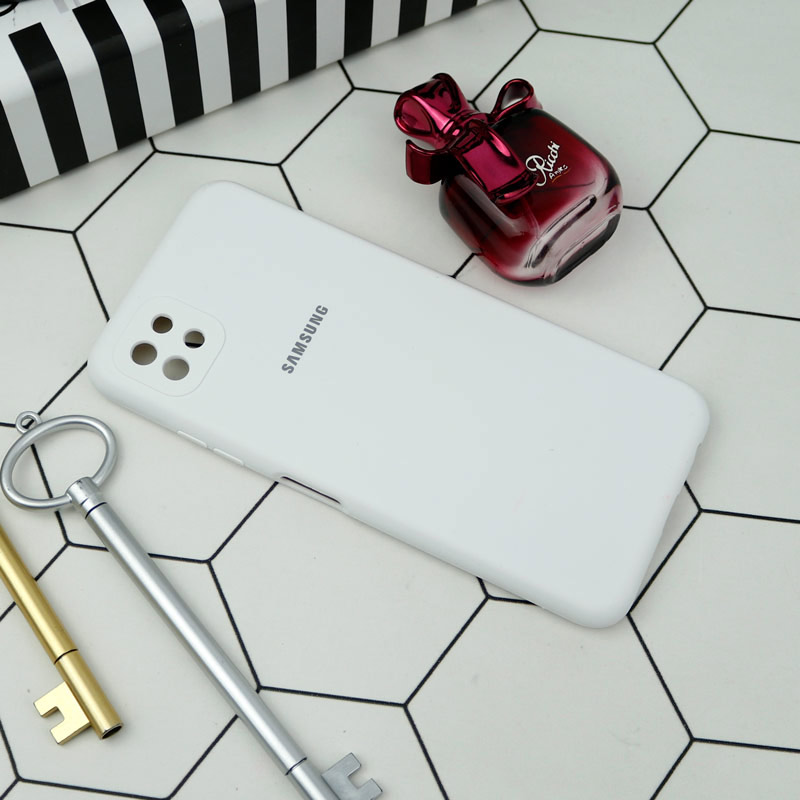 قاب سیلیکونی اصلی زیربسته سامسونگ Galaxy A22 5G محافظ لنزدار
