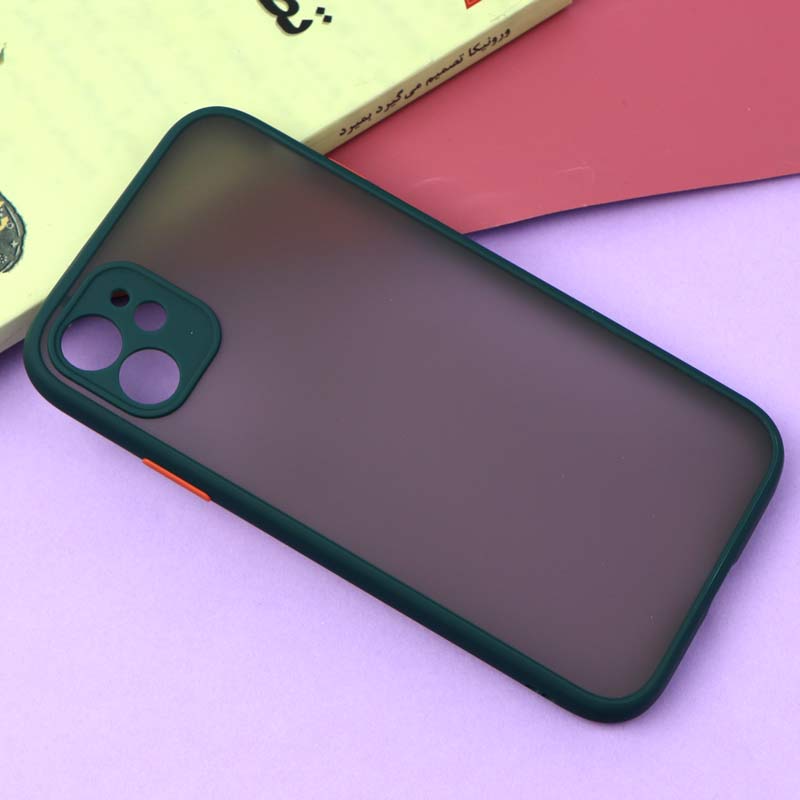 قاب PC مات محافظ لنز دار iPhone 11