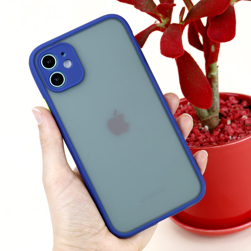 قاب PC مات محافظ لنز دار iPhone 11