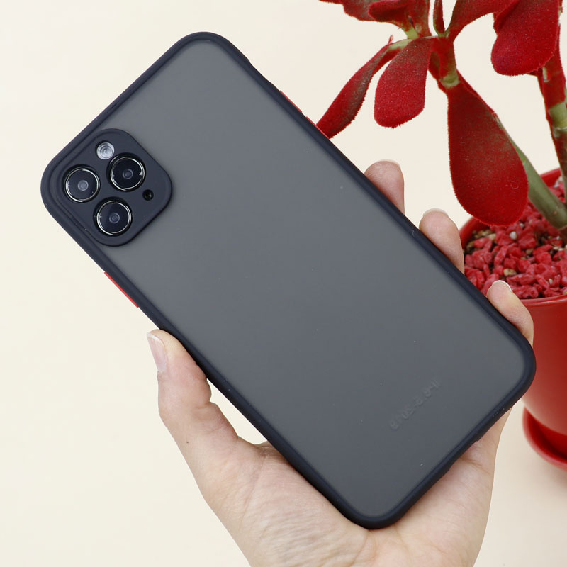 قاب PC مات محافظ لنز دار iPhone 11 Pro Max