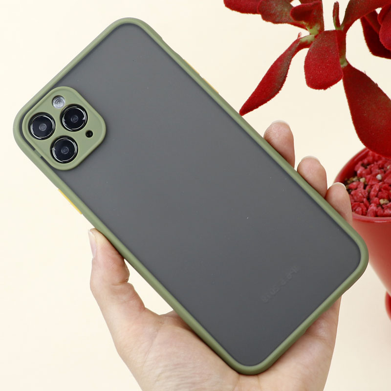 قاب PC مات محافظ لنز دار iPhone 11 Pro Max