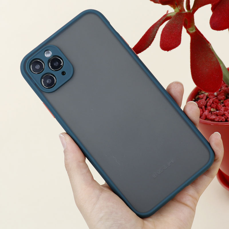 قاب PC مات محافظ لنز دار iPhone 11 Pro Max