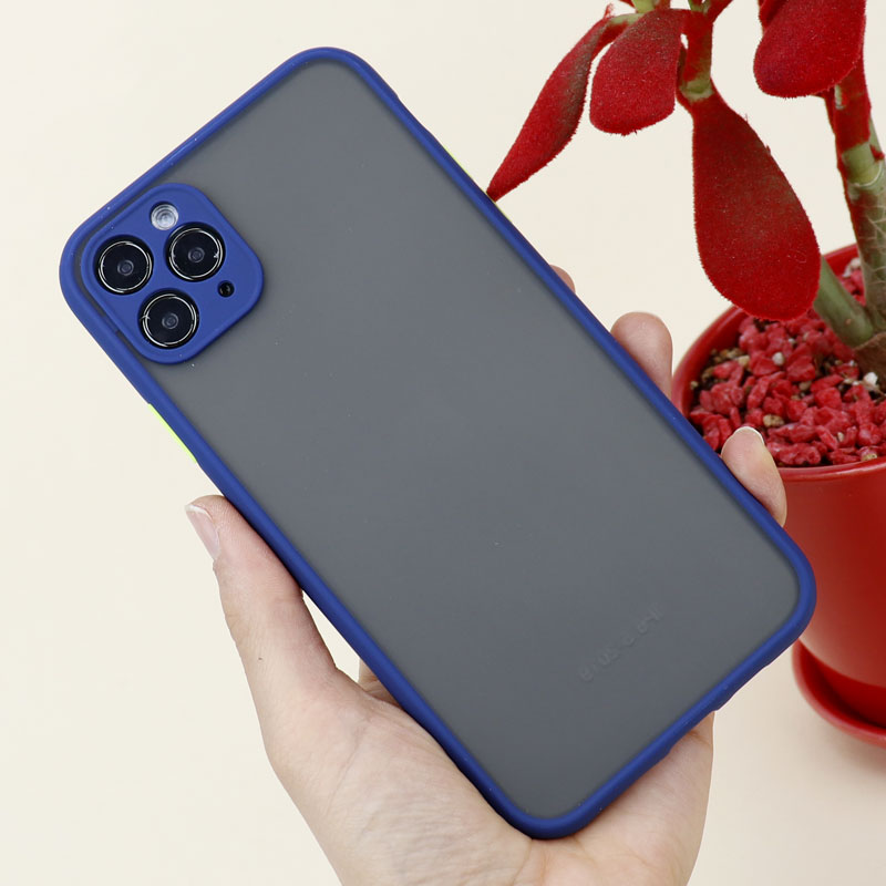 قاب PC مات محافظ لنز دار iPhone 11 Pro Max