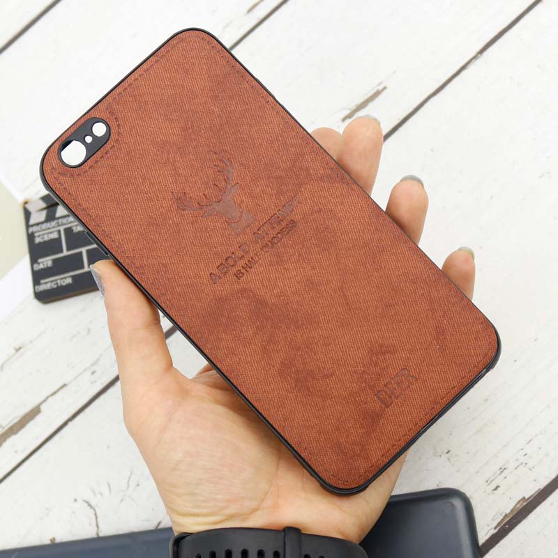 قاب چرمی طرح گوزن iPhone 6/6s Plus
